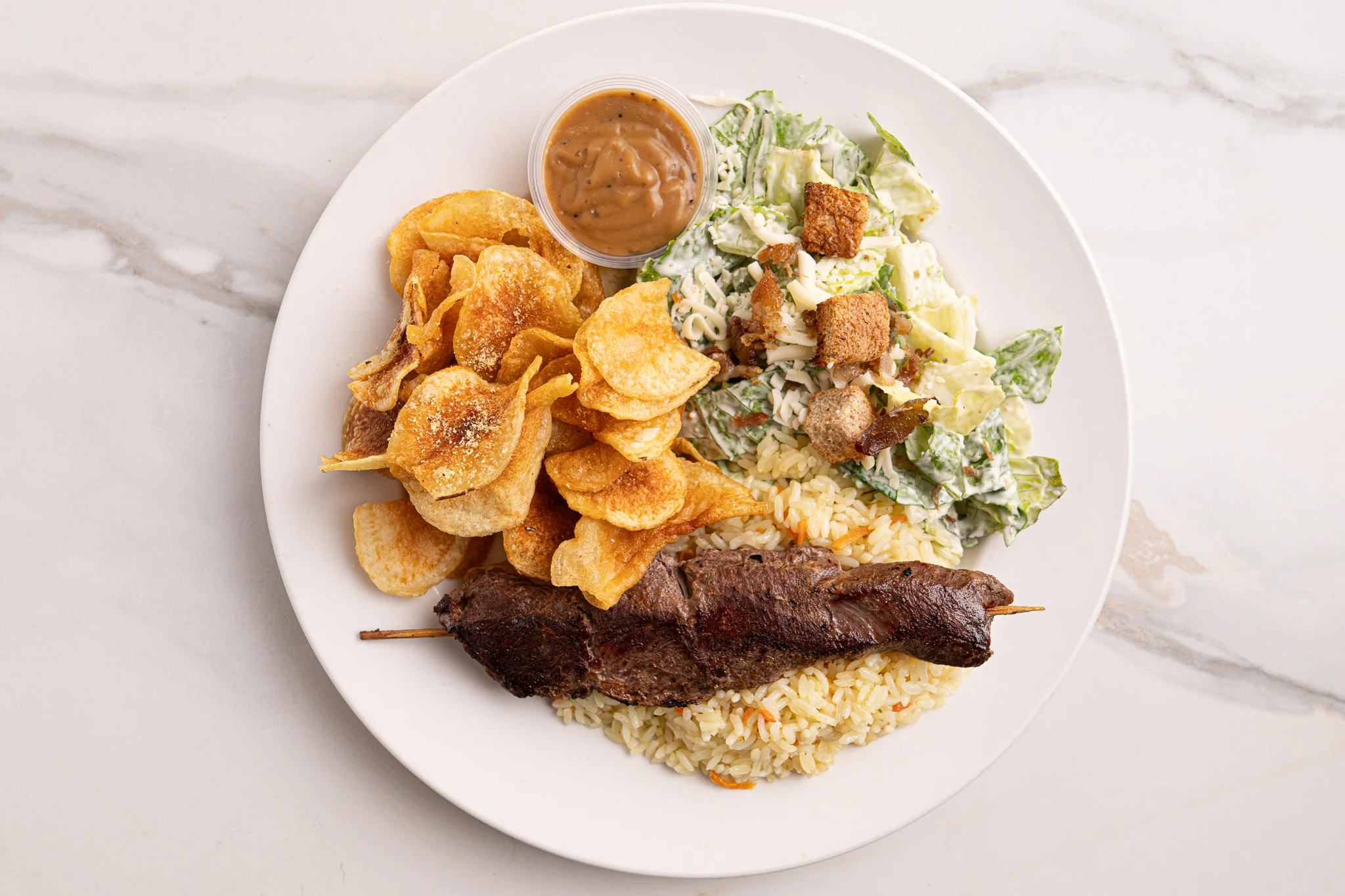 Brochette de filet mignon — Restaurant Le Moulin
